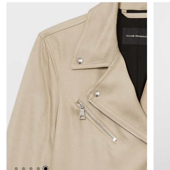 Club Monaco Relaxed Moto jacket S - Picture 5 of 10